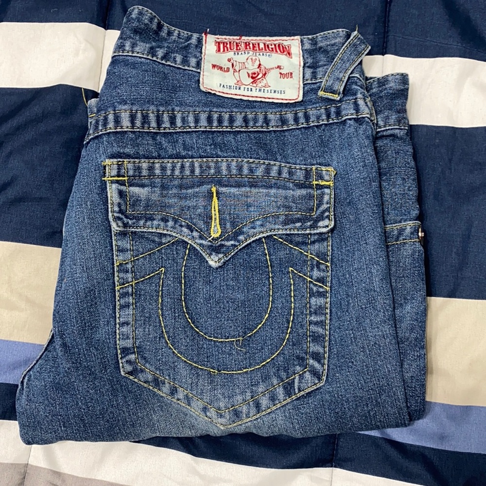 Distressed True Religion Jeans